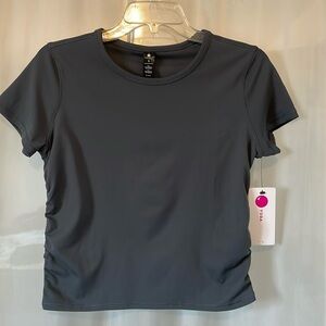 NWT Womens Dark Green Yogalicious Shirt Size S